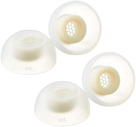 AZLA Sedna Earfit MAX Replacement Earbud Tips (Size L) – 2 Pairs of Medical Silicone Eartips for Ultimate Noise Isolation with Galaxy Buds 2, Air Pods Pro, Power Beats Pro, and Skullcandy – Superior Comfort and Secure Fit for Enhanced Listening Experience