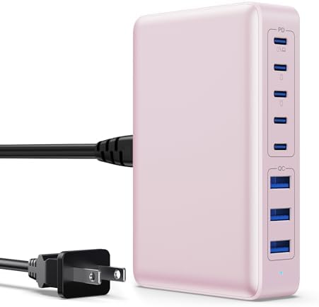 Power Up in Style: 300 W Ga N IV 8-Port USB-C Charging Hub – Fast PD 100 W Charger for Mac Book, i Phone 16/15/14, and Galaxy Devices – Ultimate Compact Charging Solution for Home and Travel Efficiency – Multi-Device Compatibility with Rapid Charging Capability – Engineered for Professionals and Tech Enthusiasts – Stay Powered Anywhere with This Versatile Charging Station