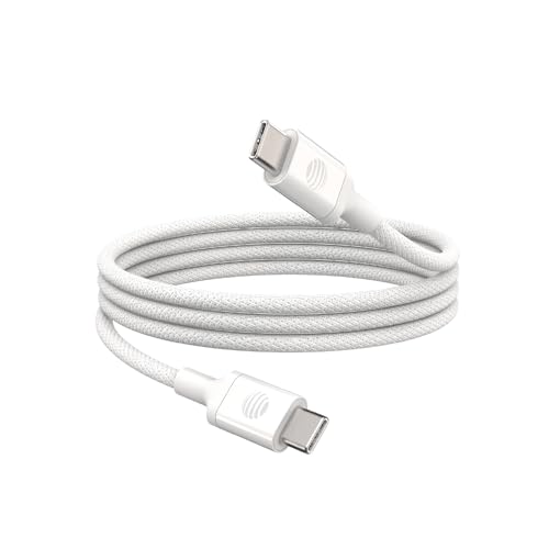 AT&T 6 ft Braided USB-C Charging Cable – Durable & Tangle-Free Cord for Fast Data Transfer and Universal Device Compatibility – Ideal for Phones, Tablets, and Laptops – Includes Warranty for Enhanced Reliability – Sleek Black Design