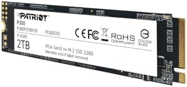 Experience Next-Level Speed with Patriot P300 512 GB M.2 PCIe Gen 3 SSD – The Ultimate Low-Power Internal Drive for Gaming and Productivity Enhancements