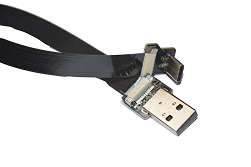 Compact 90-Degree USB Type-C to USB A FPC Cable – Slim Flat Design for Efficient Charging & Syncing (20 CM) – Perfect for Tight Spaces & Enhanced Durability