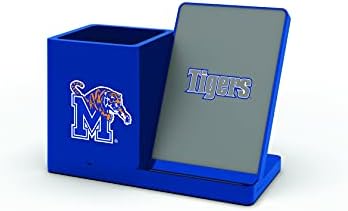 NCAA Unisex Fast Wireless Charging Stand & Desk Organizer – Stylish Multi-Device Charger for Sports Enthusiasts, Efficient Workspace Solution with Built-in Accessory Compartments