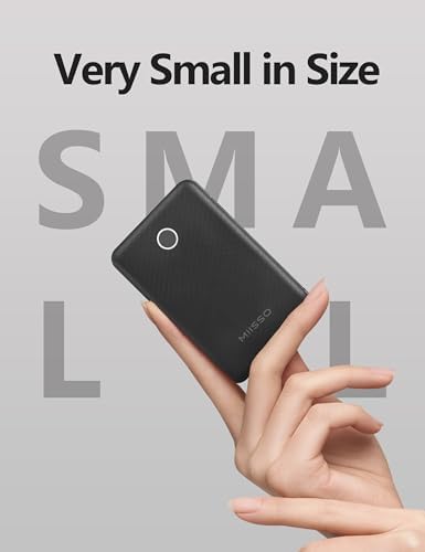 Ultra Slim 6000 m Ah Power Bank with Built-In USB C Cords – Card-Sized Portable Charger for Effortless On-the-Go Charging, Triple Output for i Phone, Samsung, Google Devices – Stylish and Compact Battery Pack for Enhanced Efficiency and Versatility
