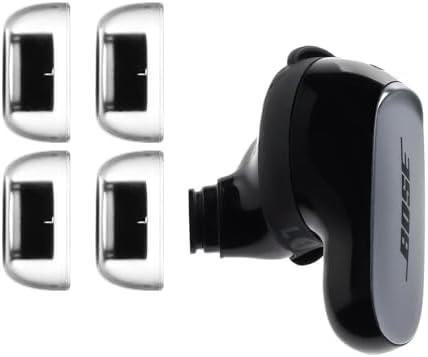 Upgrade Your Bose Audio with AZLA Sedna Earfit Crystal Replacement Tips – Enhanced Comfort & Noise Isolation for Quiet Comfort Ultra and QC II Earbuds – Premium Silicone for Unmatched Sound Clarity and Fit