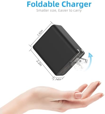 ROLADA 65 W Ga N USB-C Multi-Port Charger – Fast Charging Solution for Mac Book Pro/Air, i Phone 15 Pro Max, Galaxy S24/S23, and More – Compact and Efficient Wall Charger with 3 Ports for Ultimate Device Compatibility