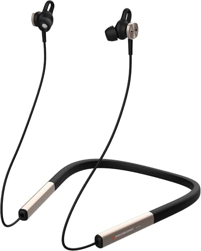Prosonic Wireless Neckband Headphones – Premium HD Stereo Sound with 12 mm Drivers, 12-Hour Playtime, IPX5 Waterproof Rating, Ergonomic Sport Design for Active Lifestyles, Bluetooth 5.0 Connectivity for Seamless Audio Experience – Perfect for Fitness Enthusiasts and Music Lovers