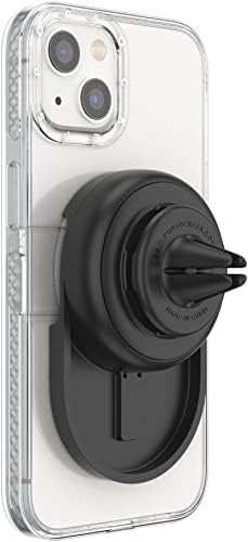 Mag Safe-Compatible Pop Sockets Car Mount: Premium Magnetic Phone Holder for Effortless Hands-Free Navigation – Sleek Black Design with 360° Rotation for Optimal Viewing and Secure Grip – Ideal i Phone Car Accessory for Enhanced Safety and Convenience