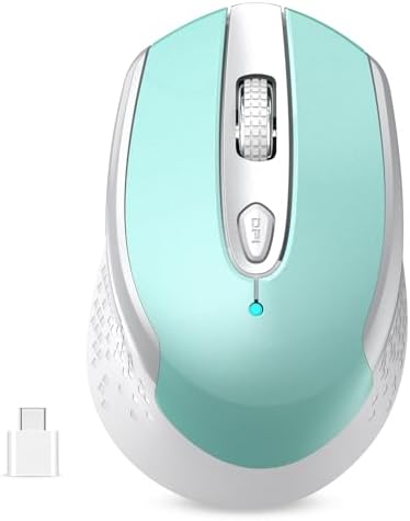 Elevate Your Productivity with the Race GT USB C Wireless Mouse – Ergonomic Design, 2.4 GHz Connectivity, and 6 Customizable Buttons for Mac & PC Users – Precision at Your Fingertips with Adjustable DPI Settings for Seamless Work and Play