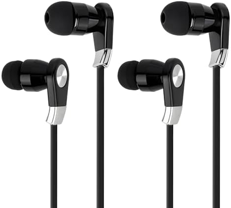 Experience Unmatched Audio Clarity with LANDIBO USB C Wired Earphones – Advanced Noise Cancellation, Integrated Microphone & Effortless Volume Control for Gaming, Music, & Calls – Durable In-Ear Design in Elegant Black & White for Ultimate Comfort and Style