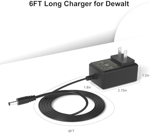 Dependable 15 V AC Charger for Dewalt Tools – Fast Charging Solution for Jump Starters & Air Compressors with Safety Features and Portability Advantages