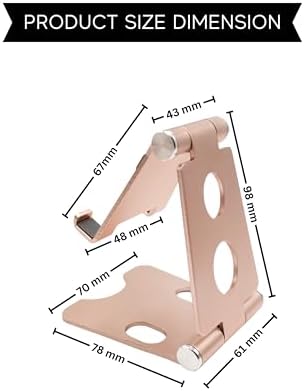 Versatile Adjustable Aluminum Cell Phone and Tablet Desk Mount Holder – Ergonomic Foldable Stand for Enhanced Productivity and Comfort – Compatible with All Mobile Devices for Optimal Viewing and Secure Stability