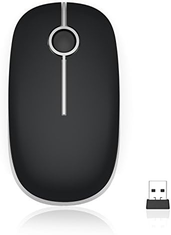 Sleek Vssoplor Wireless Mouse – Ultra-Slim Silent Optical Companion for Laptops & PCs | 2.4 GHz Nano Receiver, Perfect for Quiet Workspaces & Travel | Enhanced Compatibility for Windows, Mac & Linux