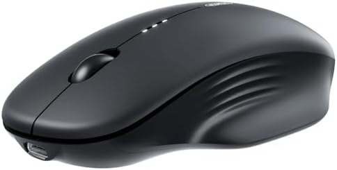 Elevate Your Productivity with the INPHIC M1 II Tri-Mode Wireless Mouse – Lightweight 80 g Bluetooth 5.0/4.0 & USB Connectivity, Ergonomic Design, Visible Battery Indicator & Type-C Charging for Windows, Mac, Tablets & Laptops – Sleek Black Finish for Ultimate Versatility