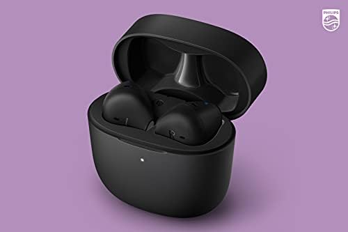 Philips T2206 True Wireless Earbuds – Compact Charging Case, IPX4 Water-Resistant Design, Enhanced Audio Mobility for Active Lifestyles, Rapid Pairing Technology, Secure Fit for Music Lovers and Fitness Enthusiasts