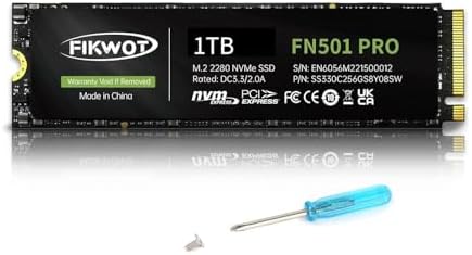 Revolutionize Your Computing with FN501 Pro 256 GB NVMe SSD – High-Speed M.2 2280 PCIe Gen3 Internal Drive with Graphene Cooling, Achieving Up to 3,500 MB/s for Unmatched Performance in Gaming and Multitasking, Compatible with Laptops & Desktops