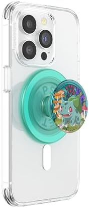 Mag Safe-Compatible Pop Socket Phone Grip Featuring Sleepy Bulbasaur – Secure Hands-Free Kickstand with Wireless Charging Support – Ideal Pokémon Accessory for Enhanced Device Handling and Viewing Experience