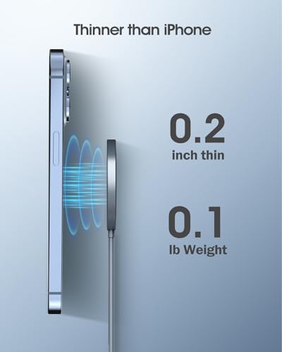 Dual Pack Magnetic Wireless Charger for i Phone 16/15 Series & Air Pods – 15 W Fast Charging Pad, Effortless Magnetic Alignment, Optimal Convenience for Home & On-the-Go Power Solutions