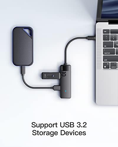 Inateck 10-in-1 USB C Docking Station – Ultimate 4 K 60 Hz HDMI Hub with RJ45 Ethernet and 100 W Power Delivery for Seamless Device Connectivity on Windows, Mac, and Linux – Optimize Your Workspace and Boost Productivity