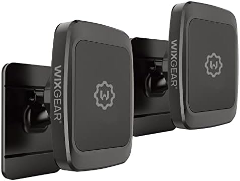 Elevate Your Driving Experience with Wix Gear’s Universal Magnetic Phone Dashboard Mount – Quick Swift-Snap Technology, Secure Grip for Smartphones & Mini Tablets, Enhanced Stability & Compatibility, Easy Stick-On Installation for Safe Hands-Free Navigation (2 Pack)