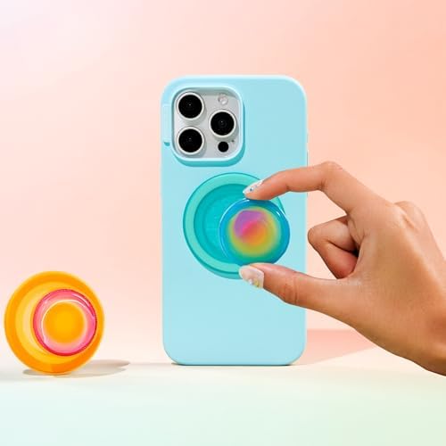 Mag Safe-Ready Tidepool Lava Pop Socket Phone Grip & Stand – Magnetic Hold for Effortless Wireless Charging, Hands-Free Viewing, and Stylish Functionality – Transform Your Mobile Experience with Enhanced Compatibility and Unique Design