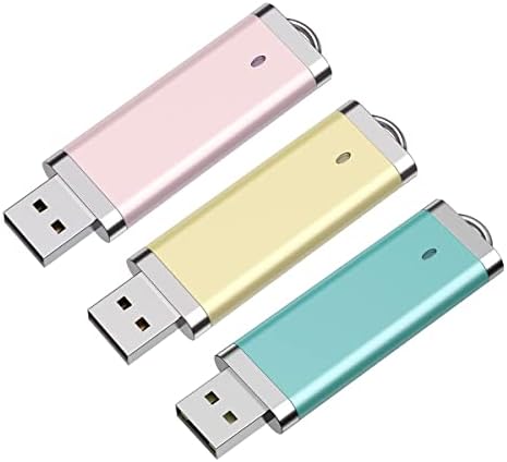 KEXIN Vibrant 3-Pack 64 GB USB Flash Drives – High-Speed, Multi-Color Thumb Drives for Effortless Data Storage & Transfer – Ideal for Photos, Documents & On-the-Go Professionals