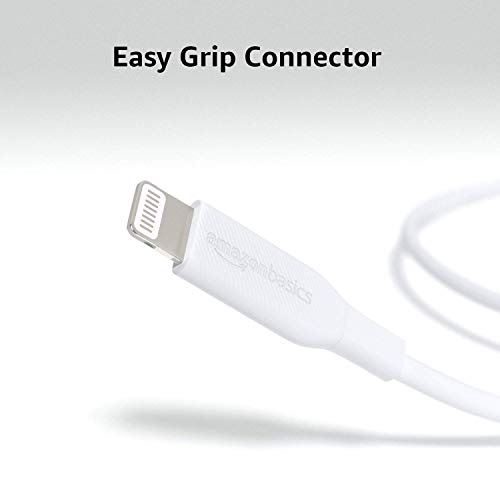 Premium 10 ft MFi Certified USB-C to Lightning Charging Cable for Apple i Phone – High-Speed Nylon Braided Design for Ultimate Durability and Flexibility – Fast Charge & Data Sync Capability in Sleek White Finish