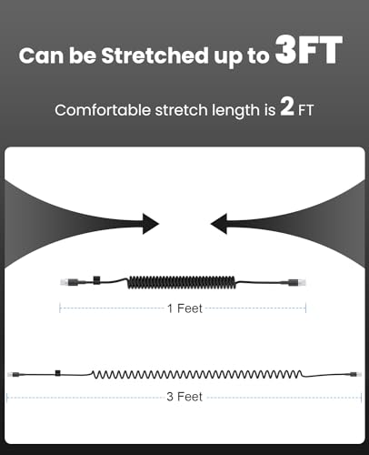 Ultimate Coiled USB A to USB C Cable for i Phone 15/16 Pro Max & Android Devices – Superior High-Speed Data Transfer & Robust Design for Seamless Apple Car Play & Android Auto Integration – Essential for Stress-Free Road Trips & Daily Drives
