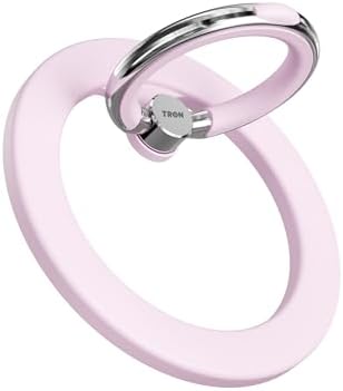 Tron Magnetic Ring Holder: Ultimate Mag Safe Grip for i Phone 16, 15 Pro, 14 Plus, 13, 12 Pro Max – One-Handed Convenience with Robust Magnetic Security – Sleek Black Design for Everyday Use – Lightweight & Effortless Installation for On-the-Go Lifestyle – Durable Smartphone Accessory for Enhanced Usability