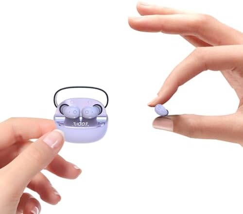 T10 Mini Wireless Bluetooth Earbuds for Small Ears – Ultra-Discreet Design with 24-Hour Battery Life, IPX5 Waterproof Durability, Bluetooth 5.4 Connectivity, and Dynamic Sound – Ergonomic Fit for Active Lifestyles and Unmatched Comfort