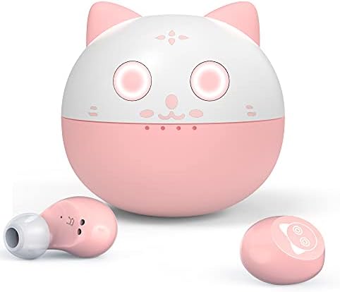 Adorable Panda-Themed Kids Wireless Earbuds – Bluetooth 5.0 with 36 Hours Playtime & IPX6 Waterproof for Active Lifestyles – 3 D Stereo Sound & Built-in Mic for Hands-Free Calling – Perfect for Children and Adults