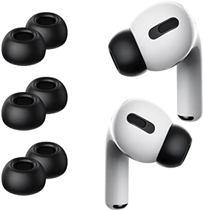Lanwow Premium Memory Foam Ear Tips for Air Pods Pro – Ultimate Comfort & Noise Isolation, Anti-Slip Design, Fits Charging Case, 3 Sizes (S/M/L, Elegant Grey) – Enhance Your Audio Experience with Pain-Free Listening
