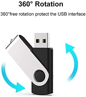 JUANWE 10-Pack 2 GB USB Flash Drives – Reliable Portable Memory with 360° Swivel Design for Effortless Data Management – Ideal for Computers, Cars & On-the-Go Storage – Durable USB 2.0 Thumb Drives for Quick File Transfers and Backup Solutions