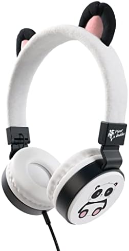 Furry Tiger Eco-Friendly Kids Headphones with Built-in Microphone – Volume-Limiting Design for Safe Listening, Superior HD Sound Quality, and Travel-Friendly Foldable Structure Perfect for i Pad and Laptop Compatibility