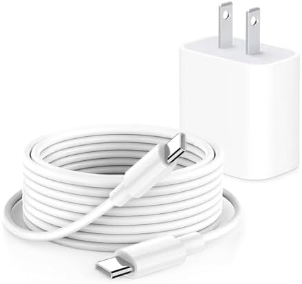 10 FT 20 W High-Speed USB-C Charger for Apple Devices – Ultimate Compatibility with Air Pods 4 th Gen, Air Pods Pro 2 nd Gen, i Phone 16/15, i Pad Air 13/12.9, and Beats Pill 2024 – Durable Woven Cable for Enhanced Flexibility and Fast Charging Efficiency – Ideal for On-the-Go Charging Needs