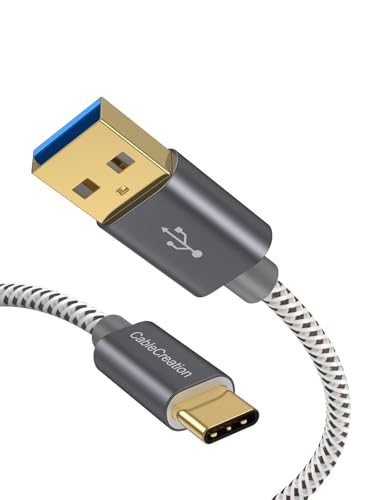 Ultimate 10 Gbps USB A to USB C Cable – 5 ft High-Speed Connector for Rapid Data Transfer & Charging, Optimized for i Phone 15/16+, Galaxy S24/S23+, Android Auto – Durable Nylon Braided Design for Effortless Travel and Daily Use