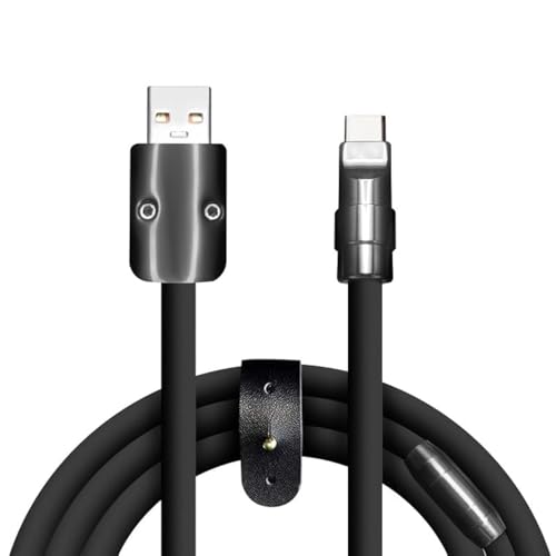 Revolutionary 8.5 FT Samurai Edition USB-C Cable – Ultra-Durable Black Chubby Design for 240 W Fast Charging, Perfectly Compatible with i Phone 16/15, i Pad, Mac Book & Galaxy Series, Stylish Silicone Build for Everyday Reliability and Optimal Performance