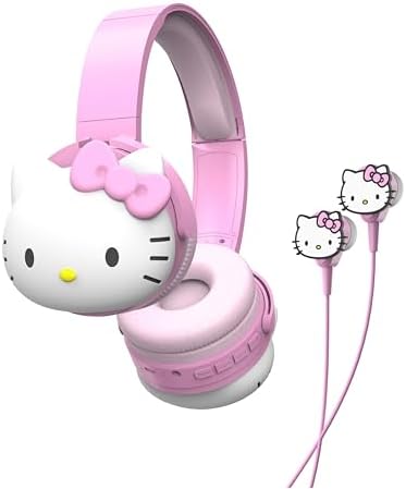 Unleash Your Style with Kuromi-Inspired Hello Kitty Bluetooth Headphones – Versatile 2-in-1 Over-Ear Design with AUX Functionality for Unmatched Audio Clarity – Adjustable Headband for Personalized Comfort – Perfect for Fashion-Forward Listeners on the Go – Integrated Microphone for Effortless Hands-Free Calling and Music Control – Compact and Foldable for Easy Travel and Storage – Elevate Your Everyday Sound Experience with Adorable Design and Premium Performance.