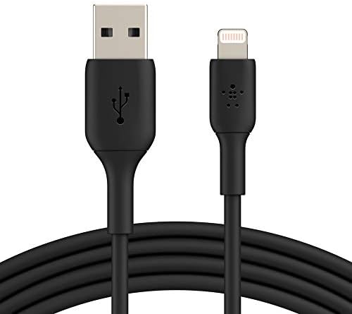 Belkin Boost Charge 9.8 ft Lightning Cable – MFi Certified Apple i Phone Charger for Fast, Convenient Charging – Durable & Tangle-Free USB to Lightning Cord in Sleek White Design – Perfect Length for Uninterrupted Use – Elevate Your Apple Device Experience