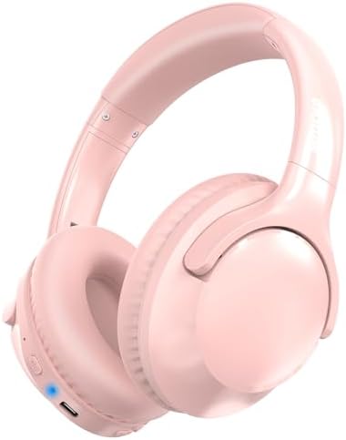 MIDOLA Hi-Fi Bluetooth Over-Ear Headphones – 68-Hour Playtime, Foldable Design for Ultimate Portability, Deep Bass with 6 Custom EQ Modes, Integrated Microphone for Crystal Clear Calls – Perfect for Travel and Home Office Use