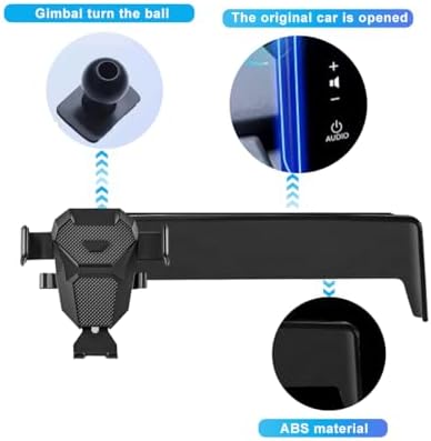 Lexus GX550 2024-2025 Custom Smartphone Mount – 360-Degree Rotating Dash Phone Holder for Safe and Convenient Access – Perfectly Fits Most Smartphones – Effortless Tool-Free Installation for Enhanced Driving Experience – Premium Auto Interior Accessory