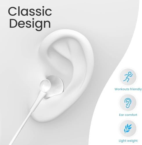 Elevate Your Audio Experience with Premium USB C Earbuds – Ultimate Noise Cancelling Wired Headphones for i Phone 15 and Galaxy Devices, Featuring Built-In Mic & Remote Control for Effortless Calls and Music Management, Exceptional Comfort and Clarity for All-Day Listening – Perfect for Commuters and Audiophiles Alike