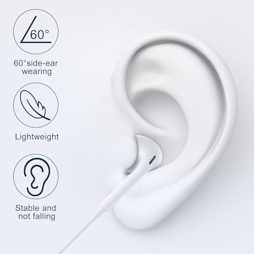 Discover Unmatched Sound Quality with Our 2-Pack Wired Earbuds for i Phone – Premium Noise-Cancelling Headphones with Built-In Microphone & Volume Control for Effortless Use Across i Phone 14/Pro/Max/Plus/13/12/11/XR/XS/X/8/7/SE – Perfect for Music, Calls, and Immersive Entertainment Experience. These ergonomically designed earbuds deliver superior audio clarity while expertly minimizing background noise, making them an ideal choice for both music enthusiasts and busy professionals seeking an optimal listening experience. Equipped with user-friendly volume control and a built-in microphone, manage your calls and audio seamlessly without interruptions. Plug-and-play functionality ensures instant compatibility with your i Phone, allowing you to enjoy rich, immersive sound quality right out of the box. Crafted from durable materials, this 2-pack offers long-lasting comfort and convenience, whether for daily commutes, workouts, or leisurely home listening. Elevate your audio journey with these essential wired earbuds that provide both reliability and exceptional performance.