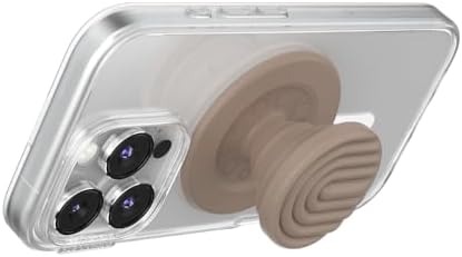 Mag Safe-Compatible Pop Socket Grip & Stand – Secure Magnetic Phone Accessory for Uninterrupted Wireless Charging, Stylish Curves Mist Design for Enhanced Hands-Free Viewing and Texting Experience