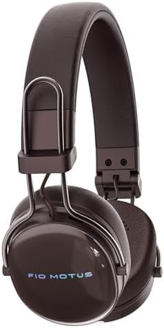 Transform Your Listening Experience with FIO MOTUS Wireless Bluetooth On-Ear Headphones Featuring Superior Active Noise Cancellation and Hi-Res Audio Quality – Enjoy Up to 55 Hours of Uninterrupted Music Playback, Lightweight Comfort, and Portable Foldable Design for Effortless Travel and Versatile Device Compatibility