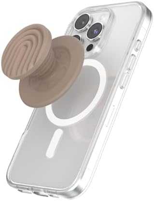 Mag Safe-Compatible Pop Socket Grip & Stand – Secure Magnetic Phone Accessory for Uninterrupted Wireless Charging, Stylish Curves Mist Design for Enhanced Hands-Free Viewing and Texting Experience