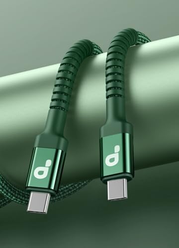 10 FT USB-C to USB-C Charging Cable 2-Pack – Premium Fast Charge & Data Transfer Solution for i Phone 16, Samsung Galaxy S23, LG, Nintendo Switch – Flexible, Durable Nylon Braided Design for Ultimate Convenience and Longevity