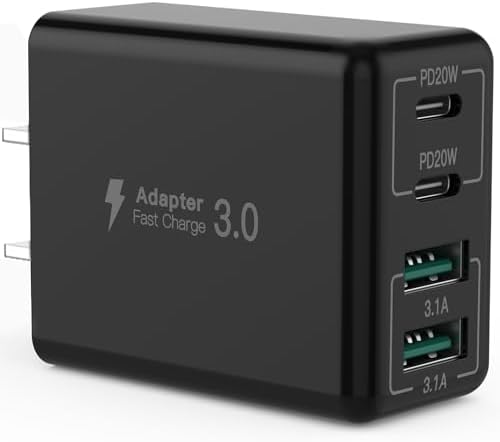 Revolutionize Your Charging Routine with Our 4-Port USB Wall Charger – Ultra-Fast QC 3.0 Adapter for i Phone 12-15, LG, Google Pixel & More – Compact, Reliable Power Solution for Home and On-the-Go Charging