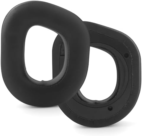 Premium Comfort Replacement Ear Pads for Corsair HS80 RGB Wireless Headphones – Luxurious Black Leather Memory Foam Cushions for Optimal Sound Isolation and Extended Listening Pleasure