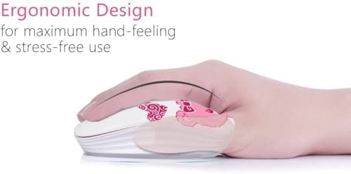 Ultra-Quiet Wireless Mouse with Nano Receiver – Perfect for PC, Laptop & Mac Book | Portable Optical Mice for Effortless Navigation | Ergonomic Design for Comfort & Productivity | Ideal for Mobile Professionals & Students