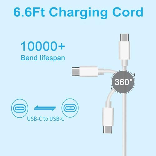 High-Performance 100 W USB-C Power Adapter for Mac Book Air & Pro – Fast Charging Solution for 2018-2022 Models with Enhanced Safety Features and Universal Compatibility for All USB-C Devices